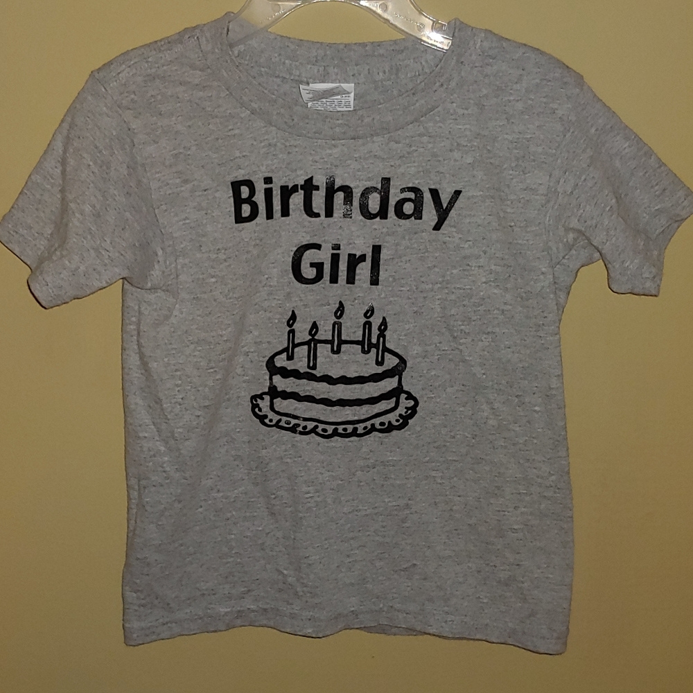 4t Birthday girl shirt (Gildan)